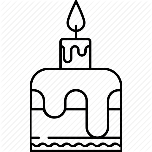 Birthday, Cake, Candle, Chocolate, Small Icon