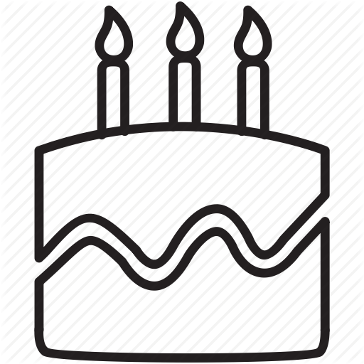 Anniversary, Birthday, Cake, Candle, Celebrate, Food, Party Icon