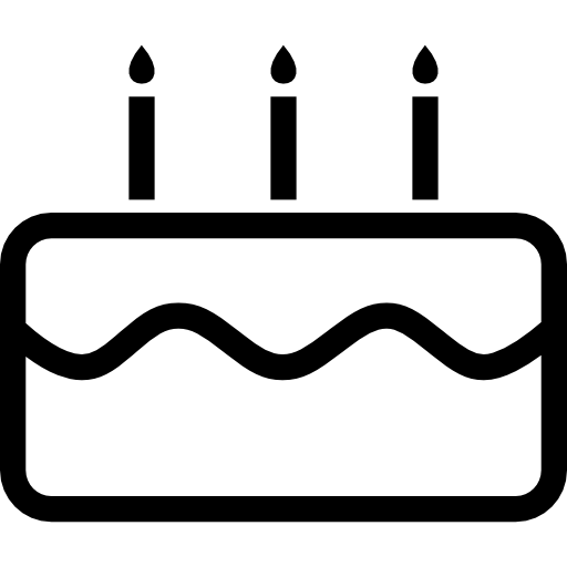 Birthday Cake With Candles Icons Free Download