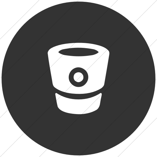 Flat Circle White On Dark Gray Bootstrap Font Awesome