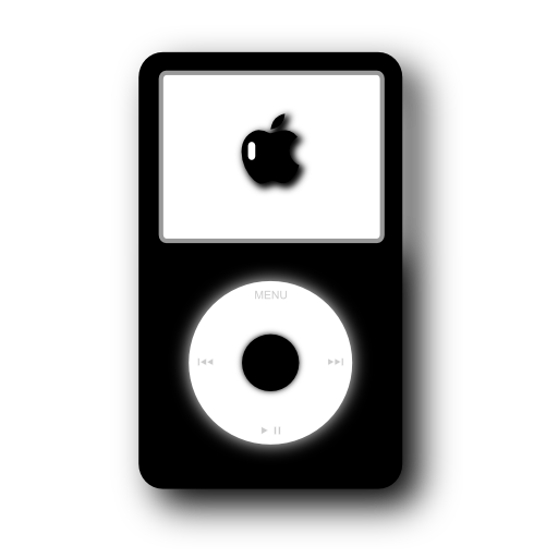 Black Apple Ipod Icon