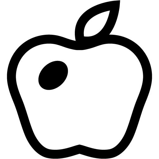 Black Apple Icon