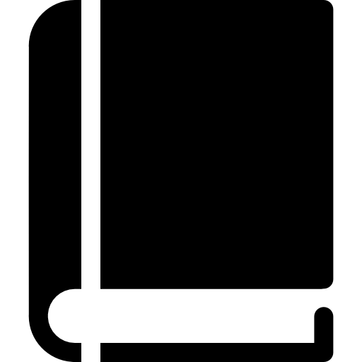 Book Closed With Black Cover Icons Free Download