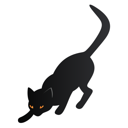 Black Cat, Halloween Icon Free Of Free Vector Halloween