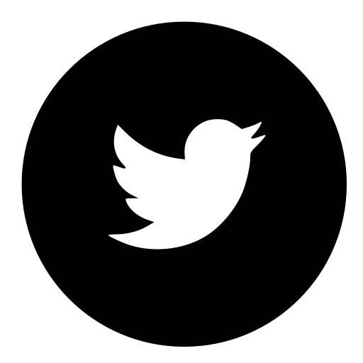 Black Twitter Icon Circle Images