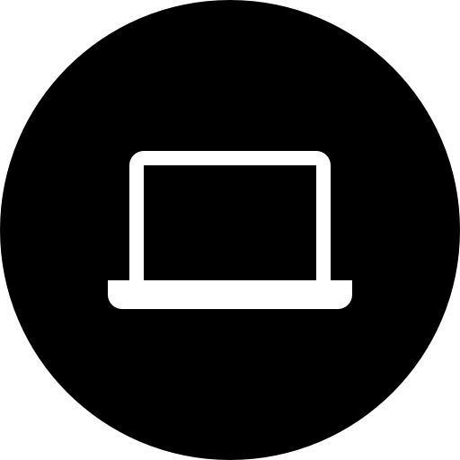 Monitor Black Circular Button