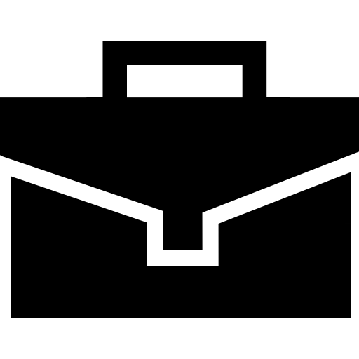 Briefcase Of Black Shape Icons Free Download