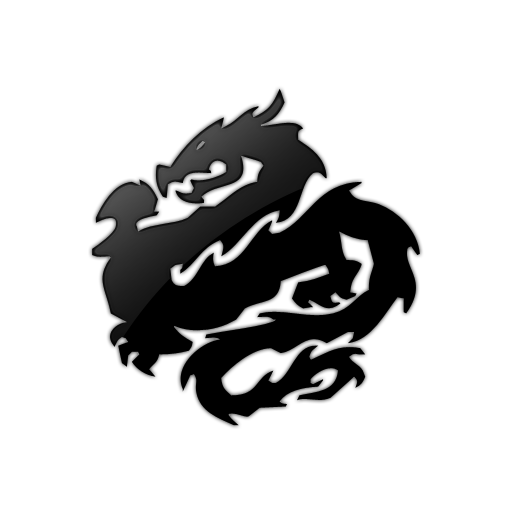 Chinese Black Dragon Icon