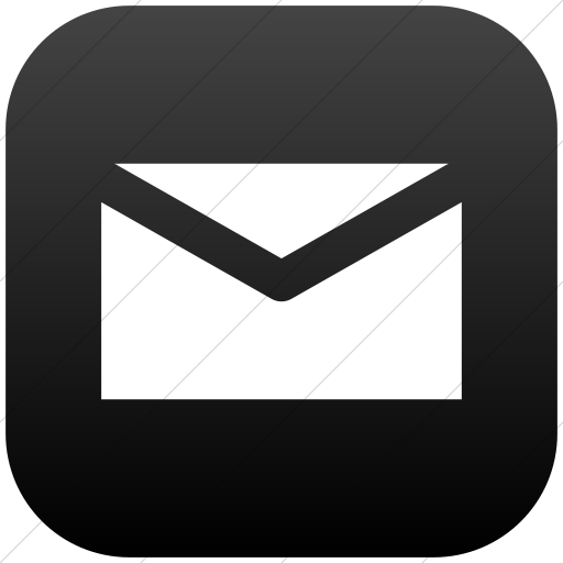 Flat Rounded Square White On Black Gradient Raphael