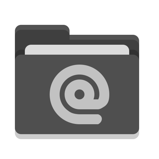 Folder, Black, Mail Icon Free Of Papirus Places