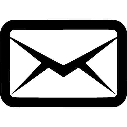 Black Message Outline Icon