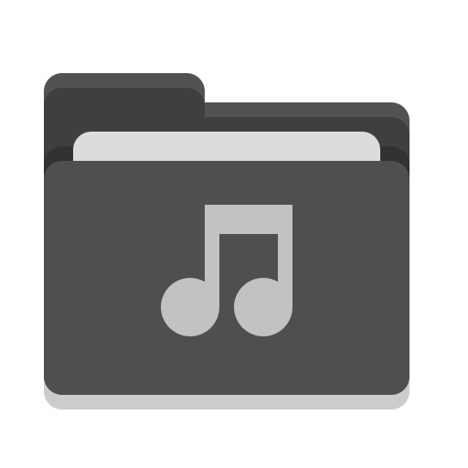 Folder, Black, Music Icon Free Of Papirus Places