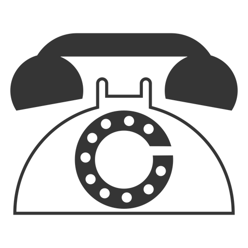 Line Style Retro Phone Icon