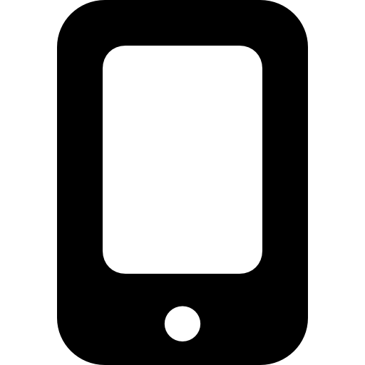 Black Mobile Phone Symbol