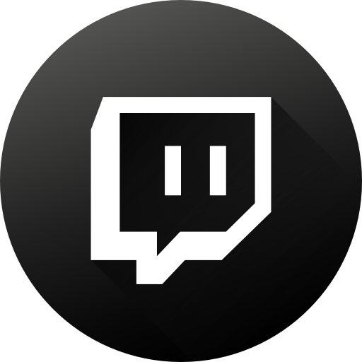Black White, Game, Gamer, Gaming, Gradient, Social Media, Twitch Icon
