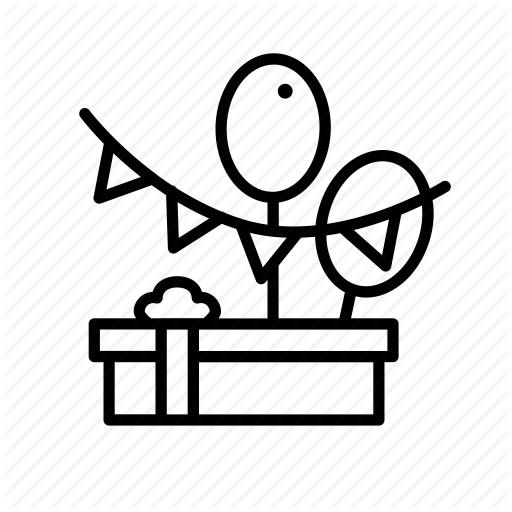 Baby, Bw, Celebration, Gift, Occasion, Party, Shower Icon