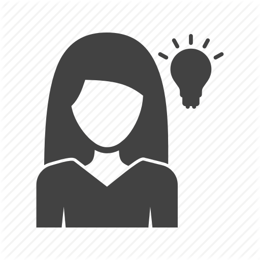 Business, Confused, Laptop, Search, Thinking, Woman, Worker Icon