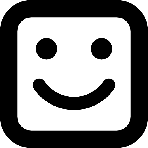 Smile Square Face Icons Free Download