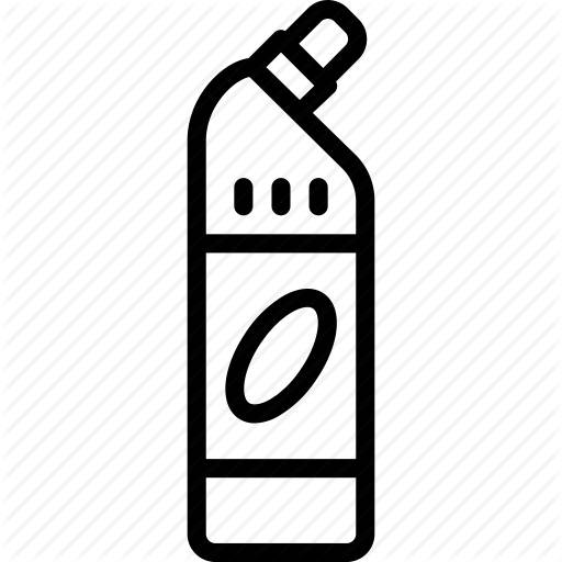 Bathroom, Bleach, Cleaning, Domestic, Outline Icon