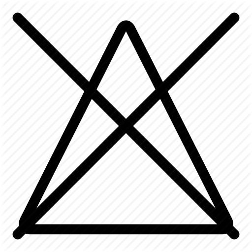 Bleach, Care, Clothing, Do Not, Laundry Icon