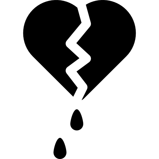 Broken Heart Bleeding Icons Free Download
