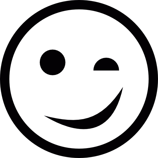 Emoticone, Gestures, Blink, Happy Face Icon
