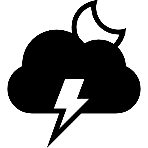 Gewitter In Der Nacht Download Der Kostenlosen Icons