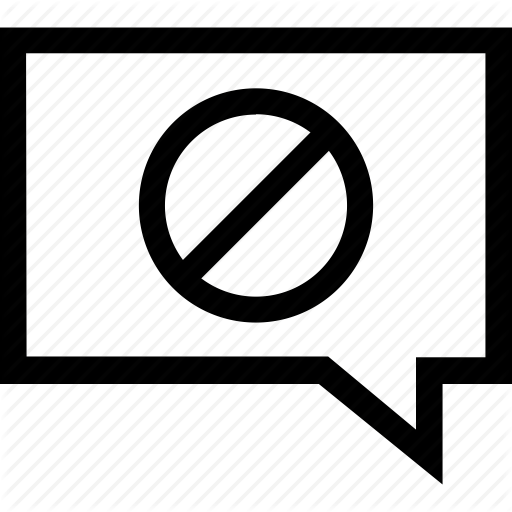 Block, Blocked, Message, Messages Icon