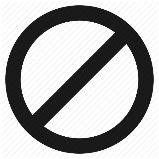 Ban, Block, Blocked, Cancel, Prevent, Private Icon