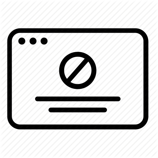 Ban, Blocked, Not Allowed, Prohibited, Website Icon