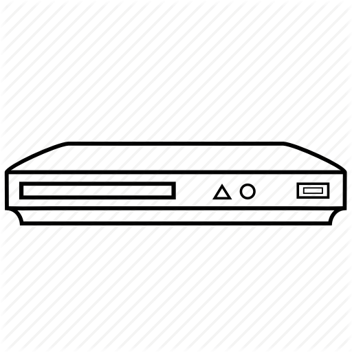 Blu, Disc, Player, Ray, Streaming, Tv, Video Icon