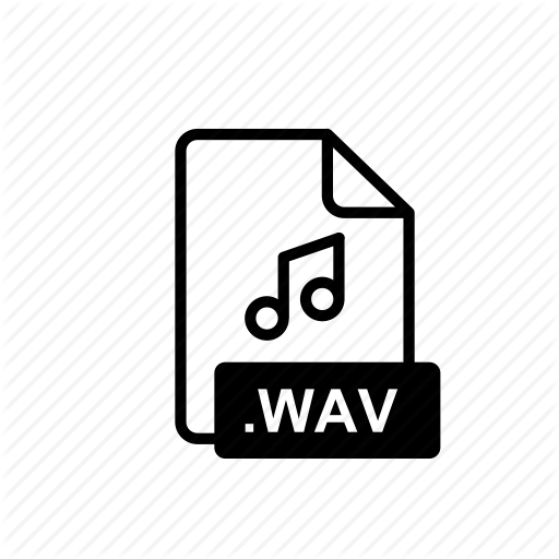 Arrow, Blue, Data, File, Extension, Music File, Wav Icon