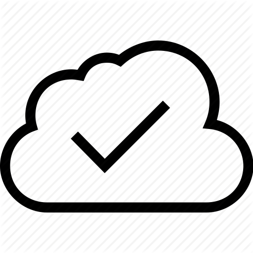 Blue, Check, Cloud, Cloud Computing, Cloudy Icon, Data Icon