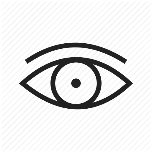 Blue, Circle, Eye, Eyeball, Eyes, See, Vision Icon