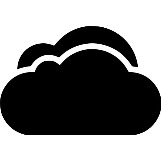 Black Cloud Icon