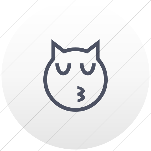 Flat Circle Blue Gray On White Gradient Classic