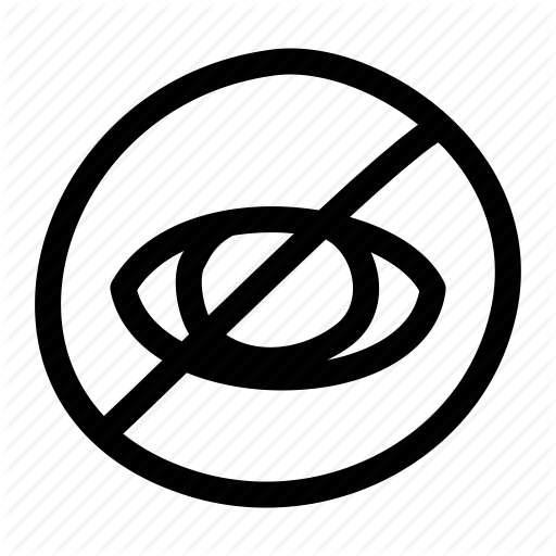 Eye, Hidden, Hide, No Viewing, Private Icon