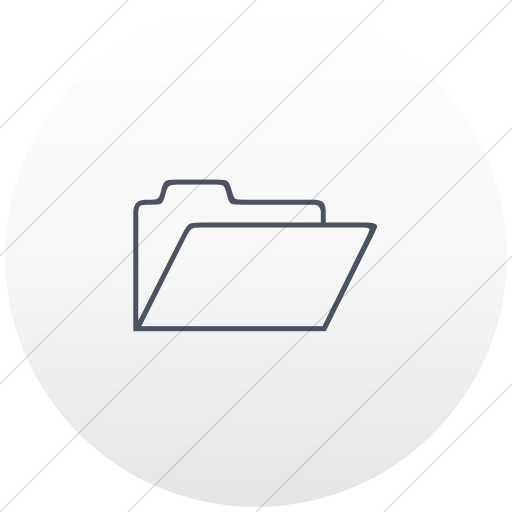 Flat Circle Blue Gray On White Gradient Classica Open