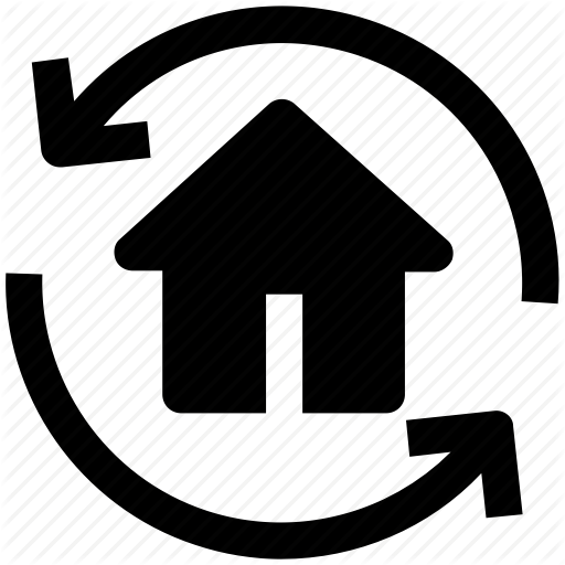 Home, House, Refresh, Rotate, Sync, Sync Home Icon
