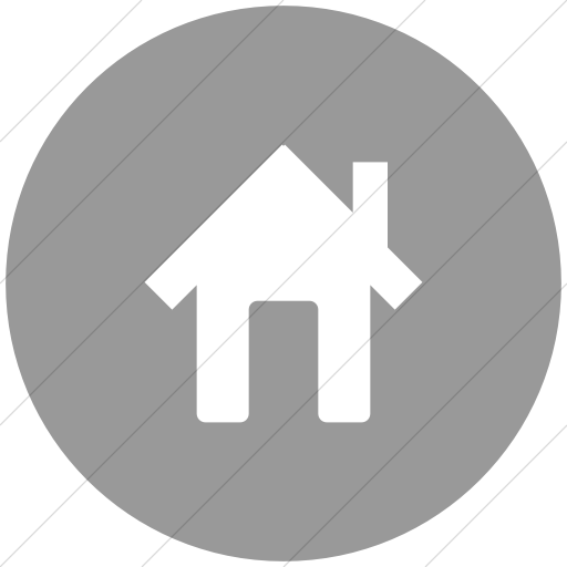 Flat Circle White On Light Gray Broccolidry House Icon