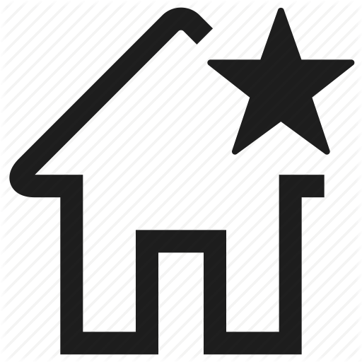 Famous, Home, House, Mark, Star Icon