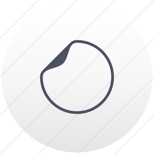 Flat Circle Blue Gray On White Gradient Raphael Sticker