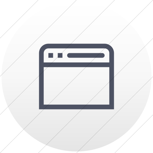 Flat Circle Blue Gray On White Gradient Broccolidry