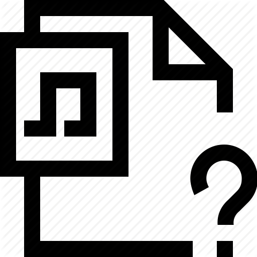 Ask, Document, File, Mark, Music, Question, Sound Icon