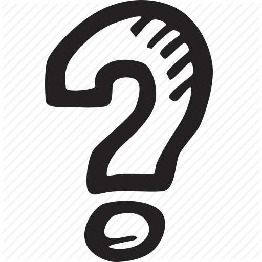 Drawn Question Mark Icon