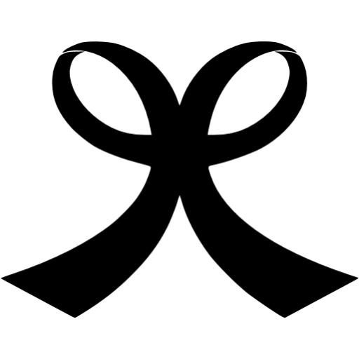 Black Ribbon Icon