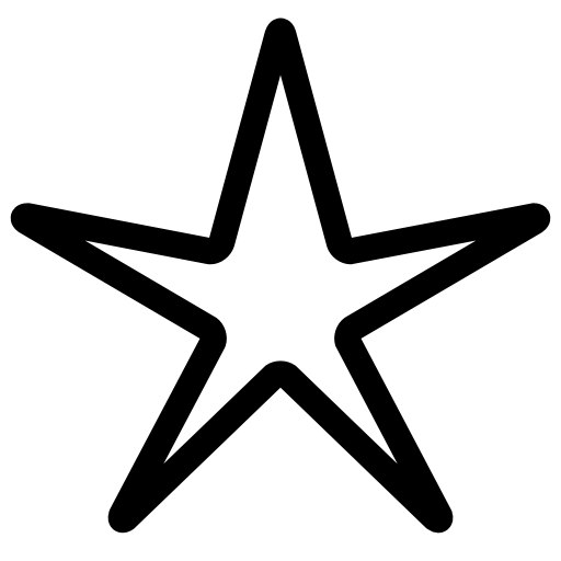 White Five Pointed Star Icon Download Free Icons