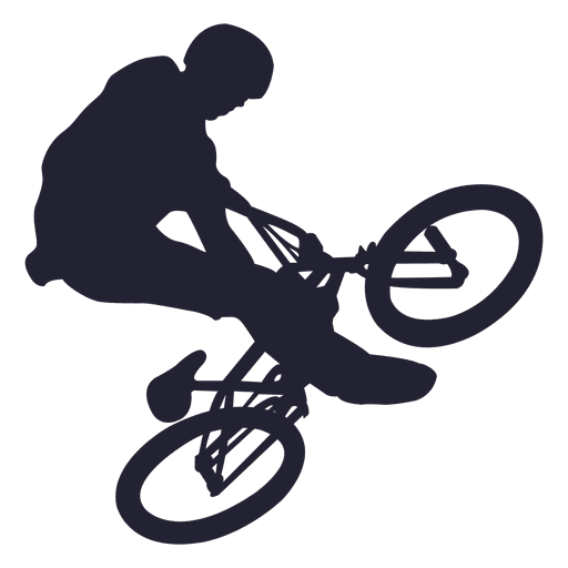Bmx Bicycle Stunt Silhouette