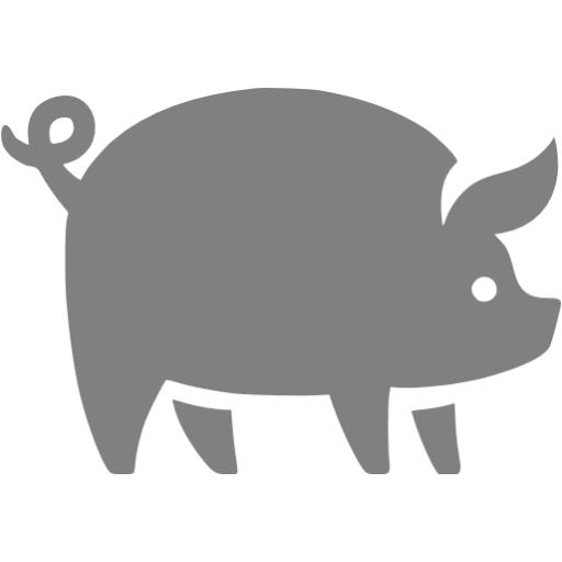 Gray Pig Icon