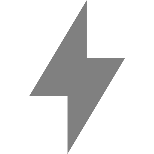 Gray Bolt Icon